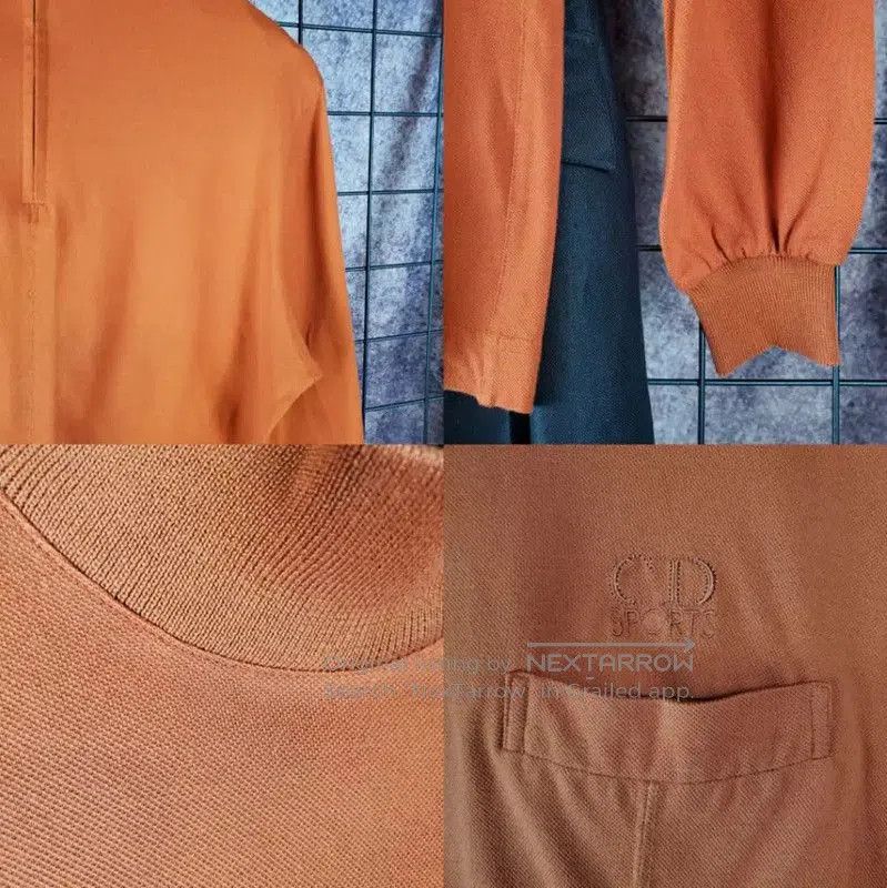 Dior Dior Long Sleeve Cotton Top in Deep Orange . Size M / US 6-8 / IT 42-44 - 9 Thumbnail