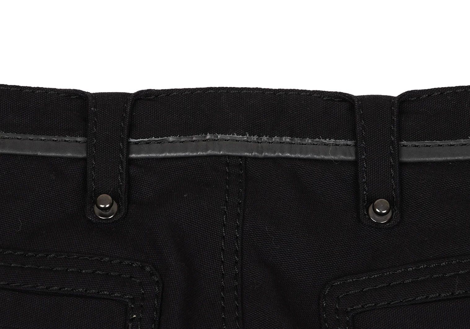 Issey Miyake Leather-Piped Canvas Pants in Black 2 Size US 32 / EU 48 - 15 Thumbnail