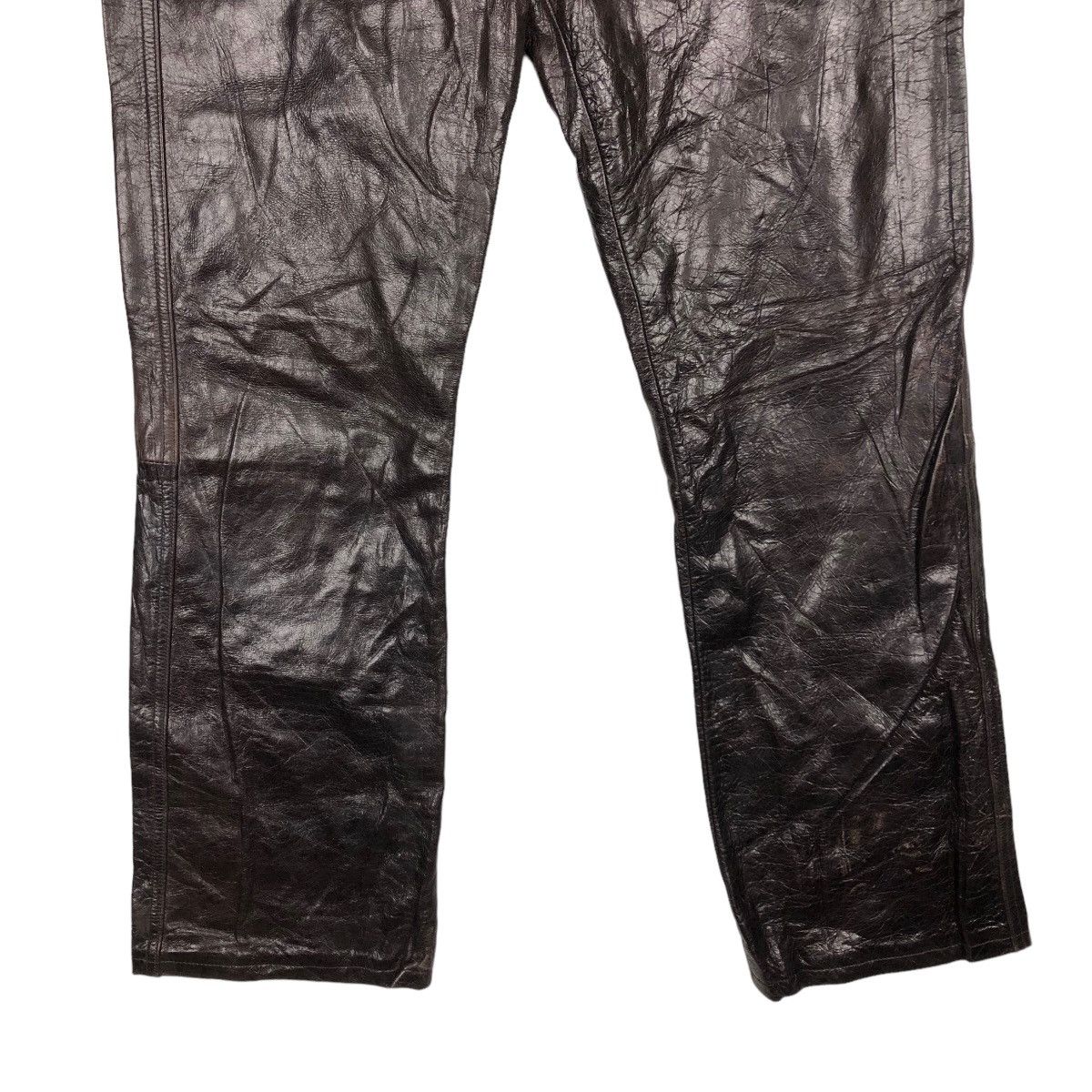 Genuine Leather 🔥Rare Flammingo Genuine Leather Pants Inspire by Hysteric Size US 28 / EU 44 - 4 Thumbnail