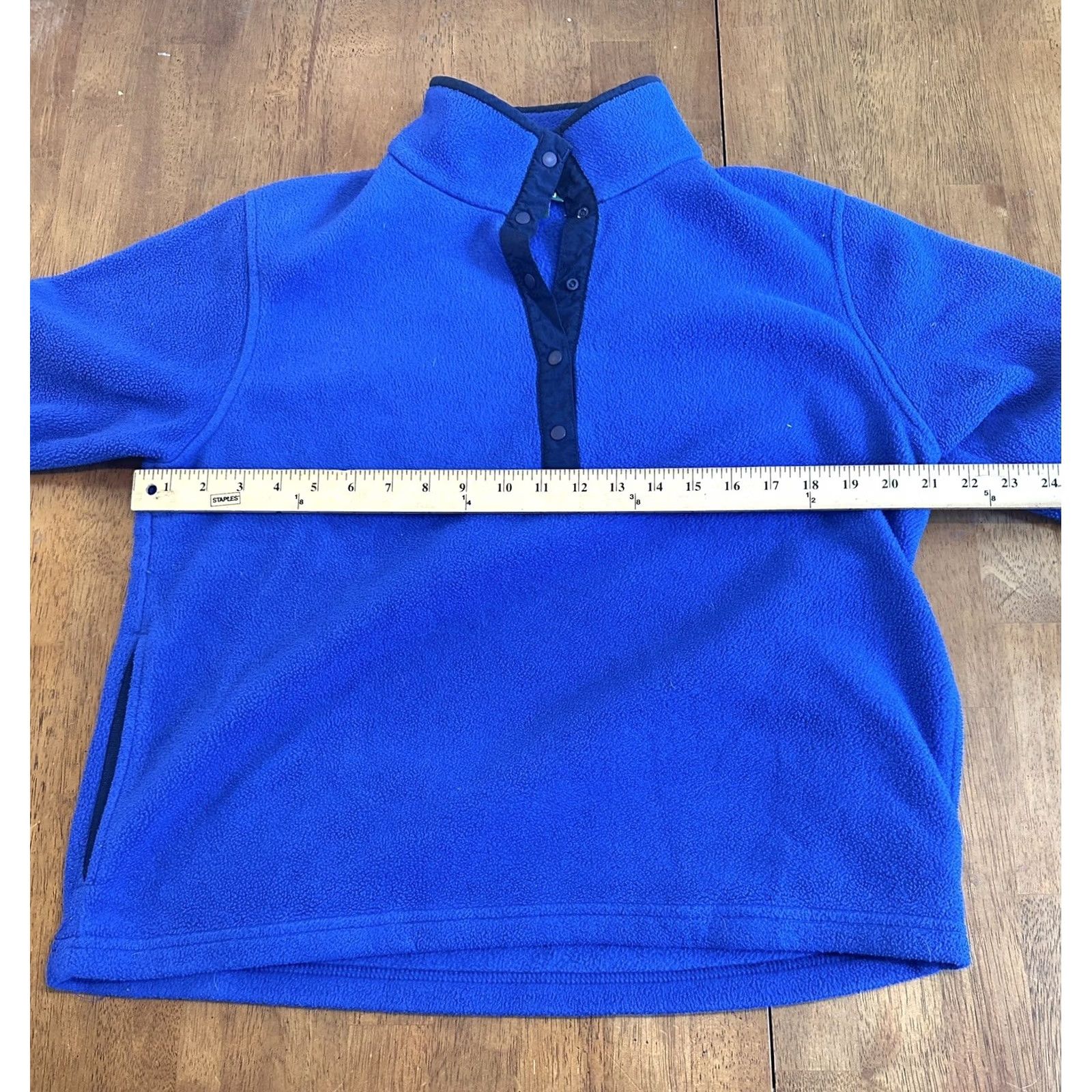 Vintage VINTAGE LL Bean 1/4 Button Fleece Jacket Women Medium Blue Jacket Womens M Blue LL Bean Fleece 1/4 Button Vintage Size M / US 6-8 / IT 42-44 - 4 Thumbnail