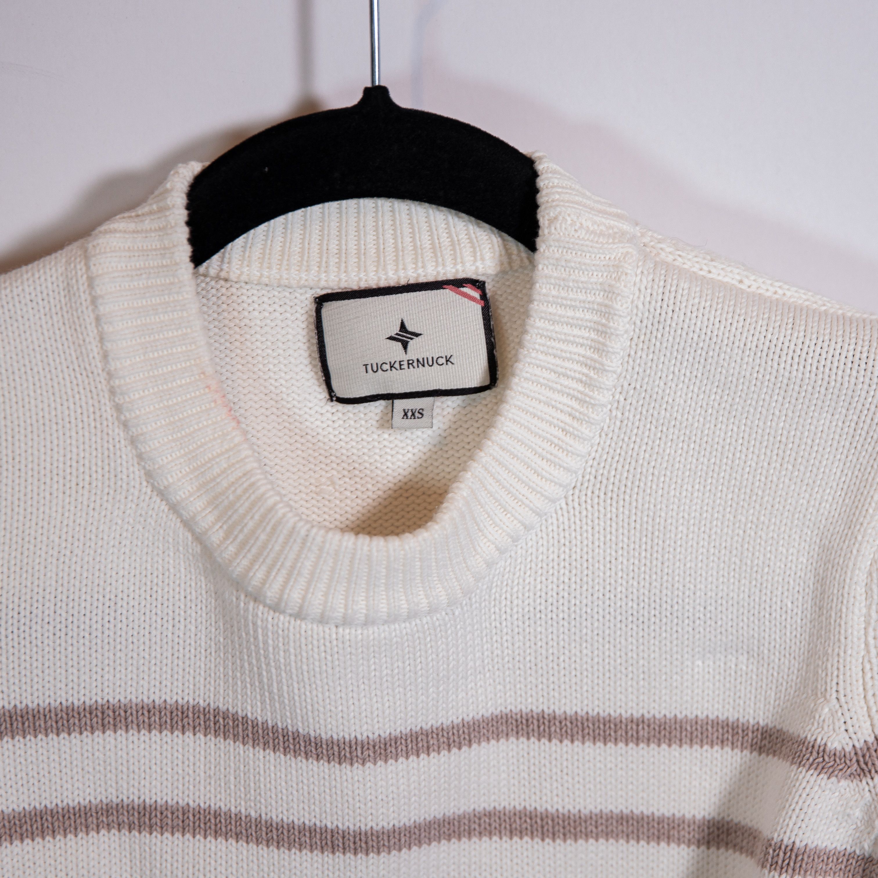 Other Tuckernuck Bar Harbor Beige Stripe Cotton Knit Size XXS / US 00 / IT 34 - 2 Thumbnail