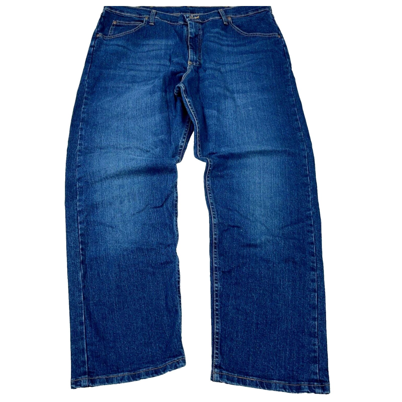 Wrangler Wrangler Jeans Men 38x30 Relaxed Fit Straight Leg Dark Wash Premium 5 Star Baggy Size US 38 / EU 54 - 2 Thumbnail