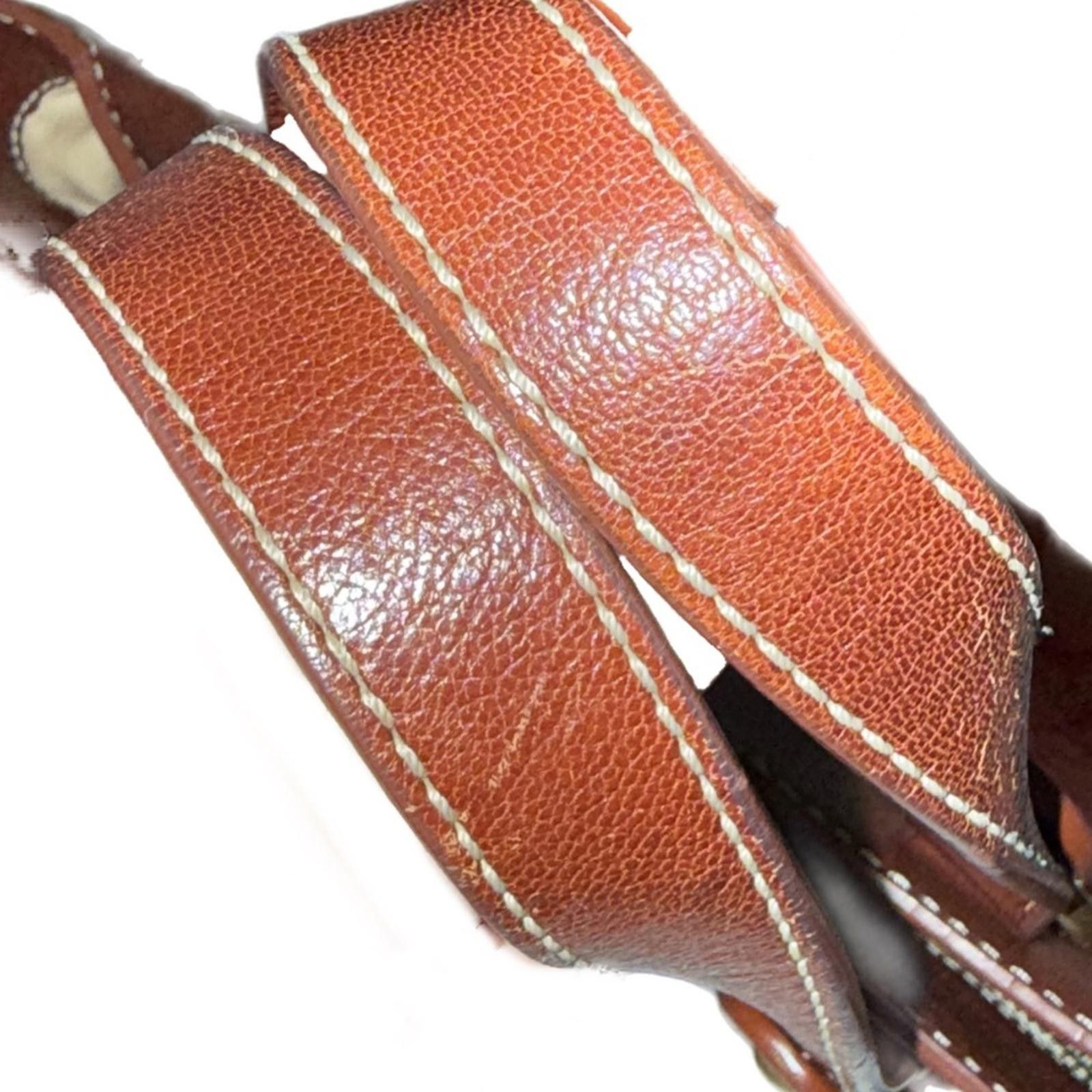 Celine EUC Celine Red and Brown Tote Bag Size ONE SIZE - 4 Thumbnail