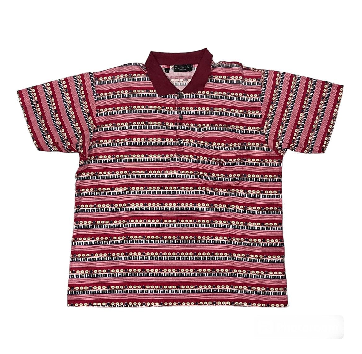 Vintage Christian Dior Monsieur Stripe Polo