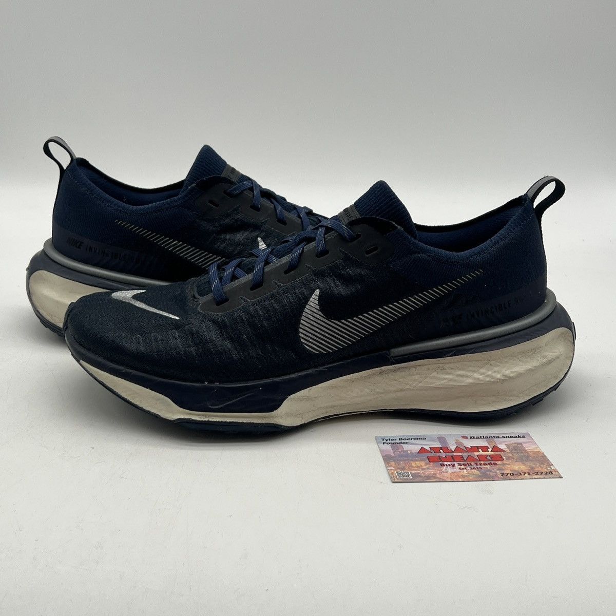 Nike Zoomx invincible run flyknit 3 collage navy Size US 10.5 / EU 43-44 - 1 Thumbnail