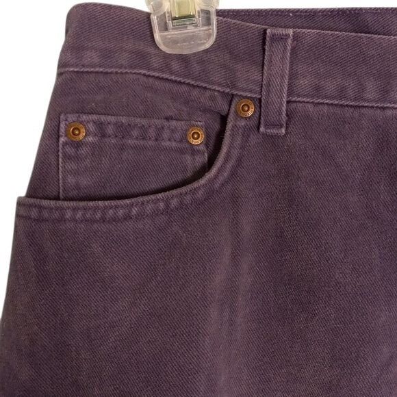 Arizona Jean Co. Arizona 15L Jeans Womens Purple Denim High Waisted 100% Cott Size 33" - 3 Thumbnail