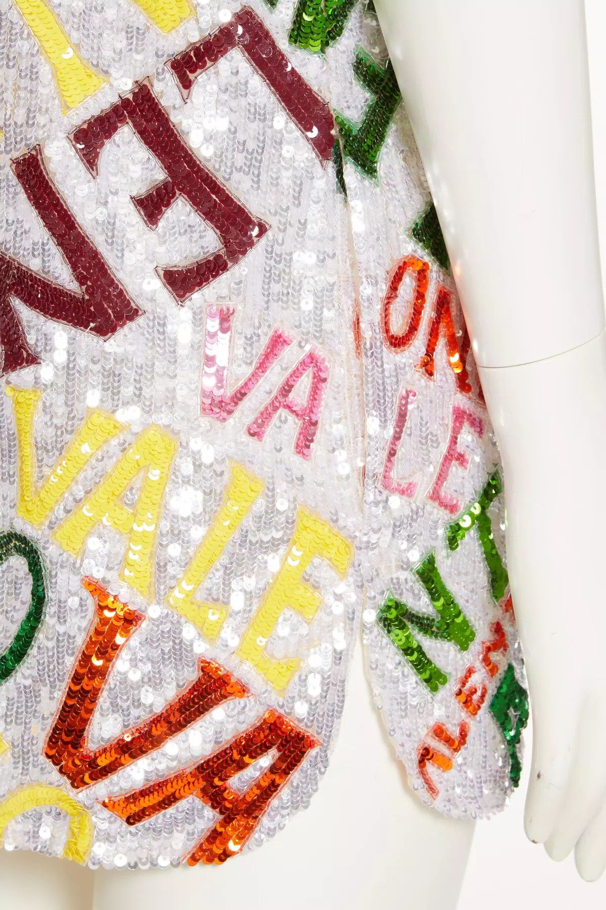 Valentino o1s1wg110625 Loop Kaftan Dress in Multicolor Size L / US 10 / IT 46 - 4 Thumbnail