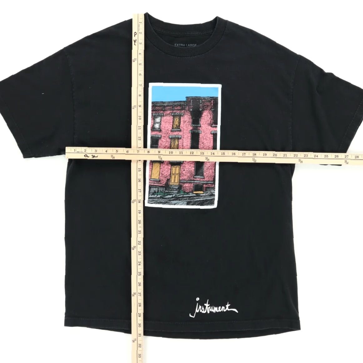 Vintage Instrument Ohio City Art Solid T-Shirt Black Men's XL Shirt Size US XL / EU 56 / 4 - 3 Thumbnail