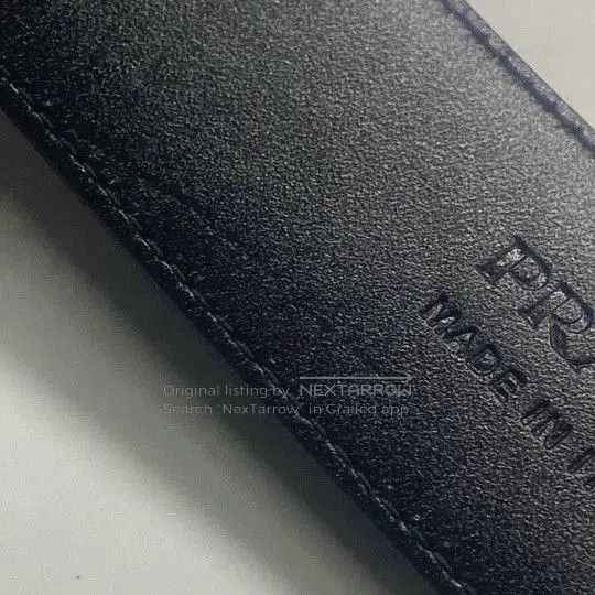 Prada Prada Black Leather Logo Buckle Belt. Size ONE SIZE - 9 Thumbnail