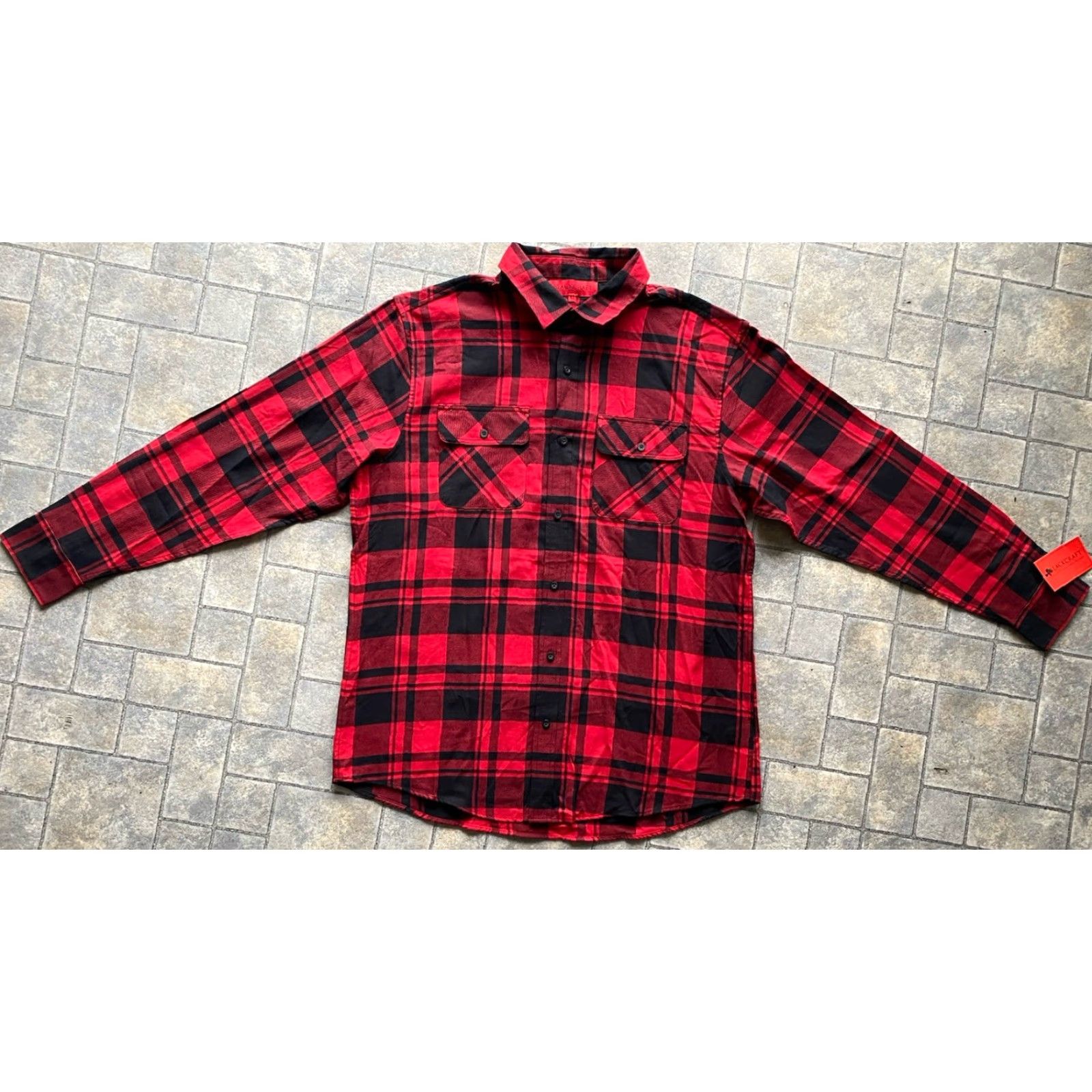 Vintage Blackcraft Cult MENS XL Lilith Red/Black Plaid Flannel Long Sleeve Shirt NEW NWT Size US XL / EU 56 / 4 - 2 Thumbnail