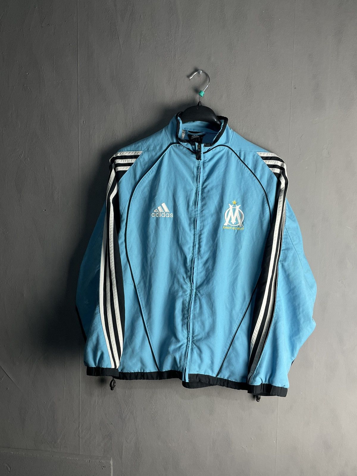 Adidas 2005 Adidas OM Olympique Marseille fleece pullover zip Size US XS / EU 42 / 0 - 1 Thumbnail