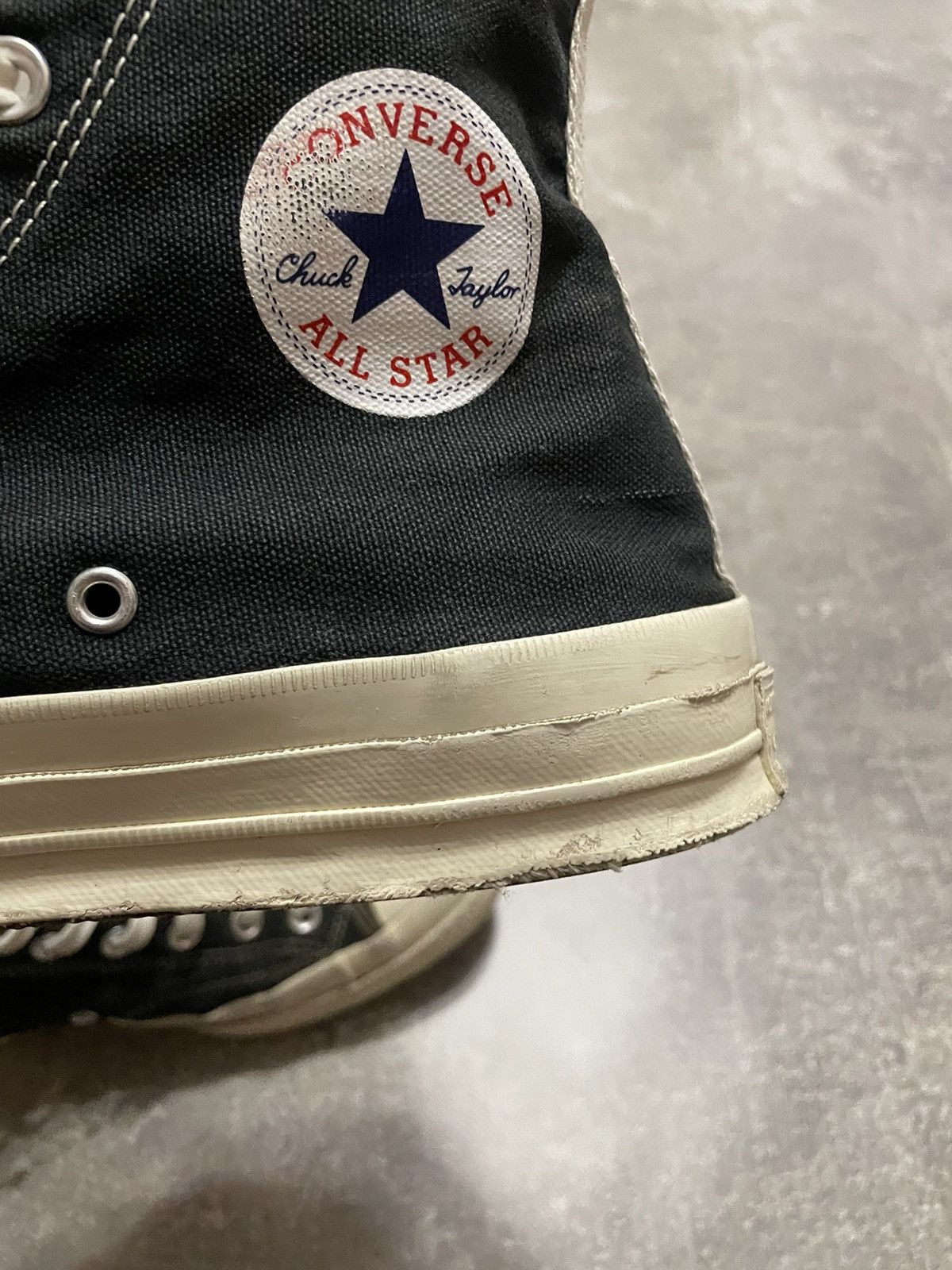 CDG by Comme des Garcons × Comme des Garcons × Converse Comme Des Garcons CDG PLAY x Converse Chuck Taylor High 42.5 Size US 9 / EU 42 - 12 Thumbnail