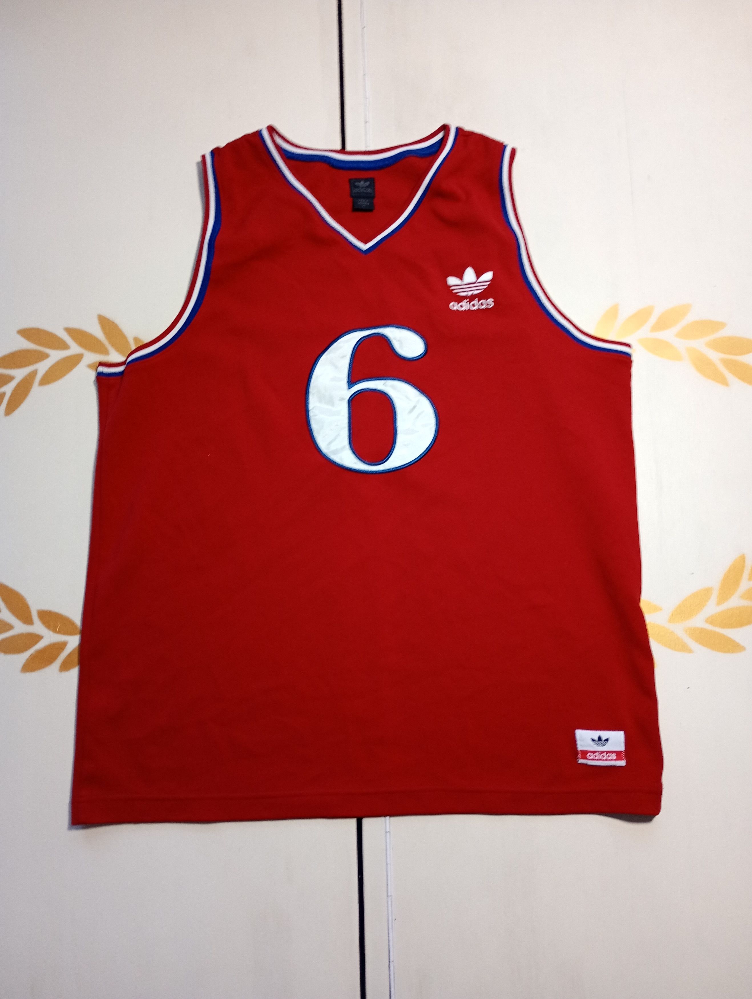 Adidas Adidas Juilius Erving Philadelphia 76ers Jersey 2002 Size US XL / EU 56 / 4 - 2 Thumbnail