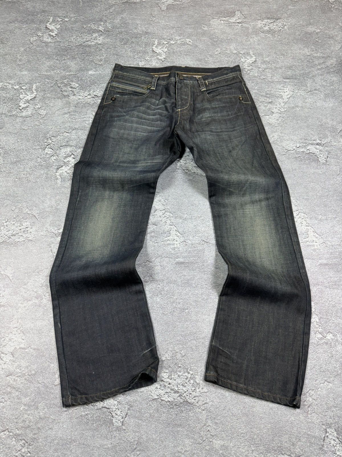 2000s JJ Y2K Flare Bootcut Straight Washed Jeans Size 32