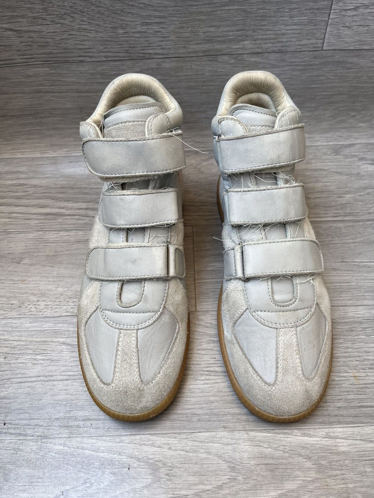 Maison Margiela Maison margiela velcro suede replica gat hi top sneakers Size US 7 / IT 37 - 2 Thumbnail
