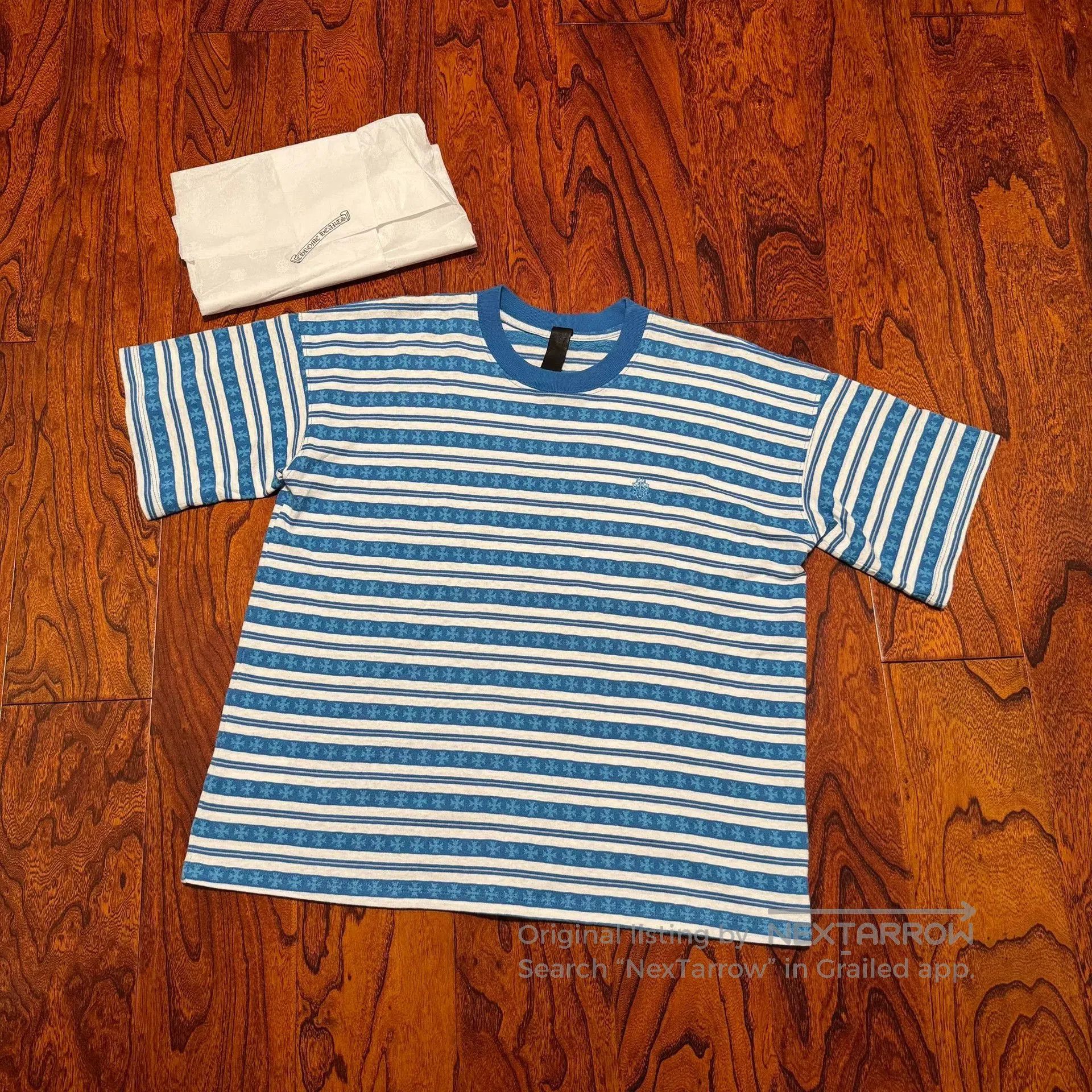 Chrome Hearts chrome hearts blue striped short sleeve t. Size US M / EU 48-50 / 2 - 1 Thumbnail