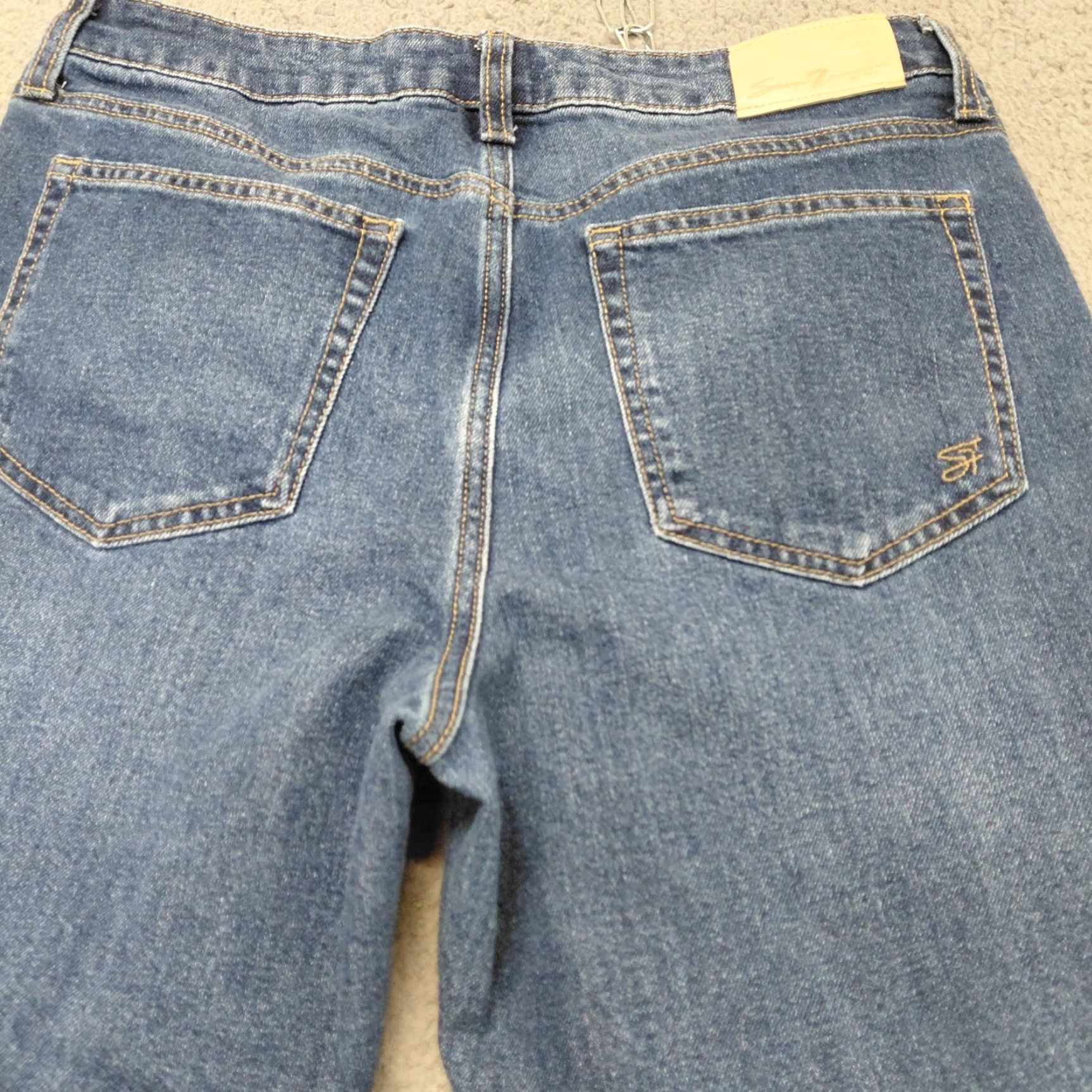 Vintage Seven7 Jeans Womens Size 8 Blue Denim Loose Straight Medium Wash Casual Classic Size 30" / US 8 / IT 44 - 3 Thumbnail