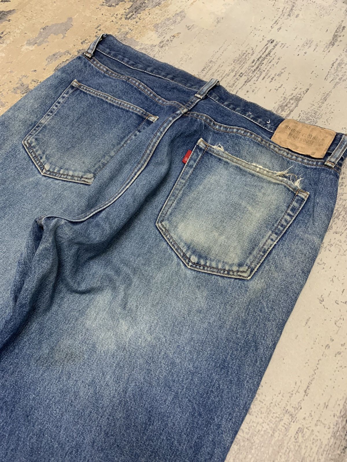 Japanese Brand Vintage Japanese Uniqlo Loose Baggy Jeans W35x29 Size US 35 - 17 Thumbnail