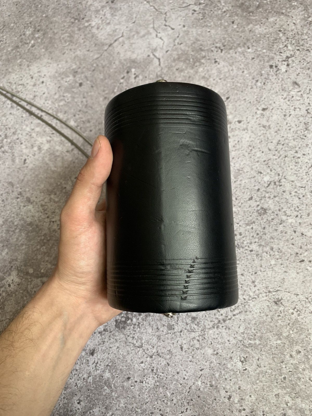 Designer JPG Jean Paul Gaultier cylinder black leather bag Size ONE SIZE - 5 Thumbnail