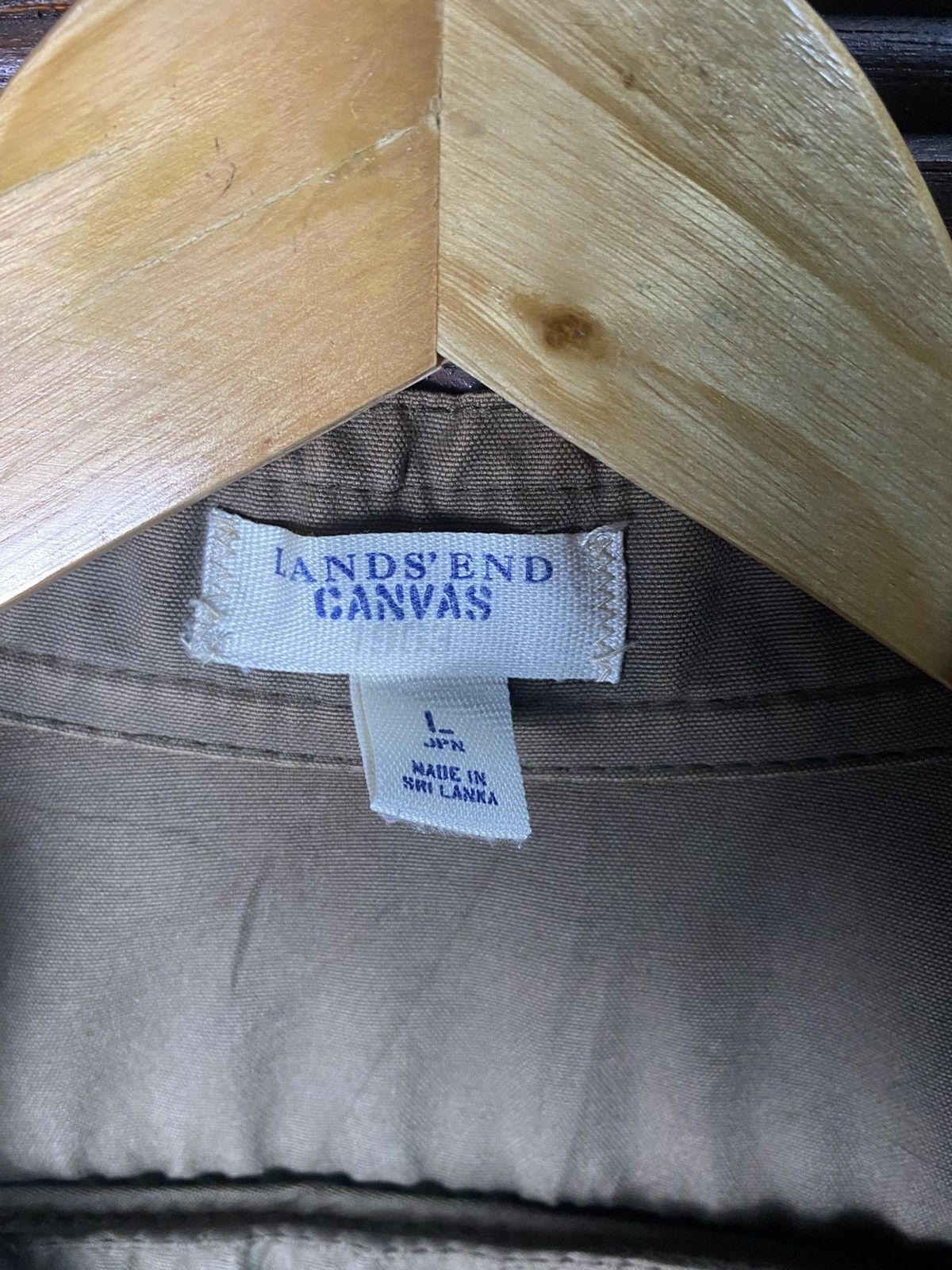 If Six Was Nine × Lands' End × Vintage Lands End Canvas Zipper Button Jacket Size US L / EU 52-54 / 3 - 9 Thumbnail