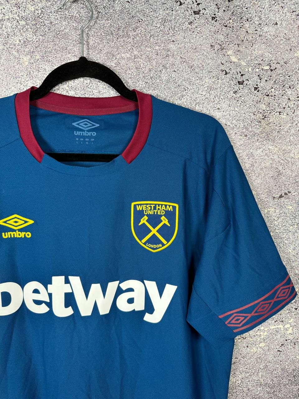 Umbro West Ham United 2018/19 Away Umbro Soccer Jersey Large Size US L / EU 52-54 / 3 - 2 Thumbnail