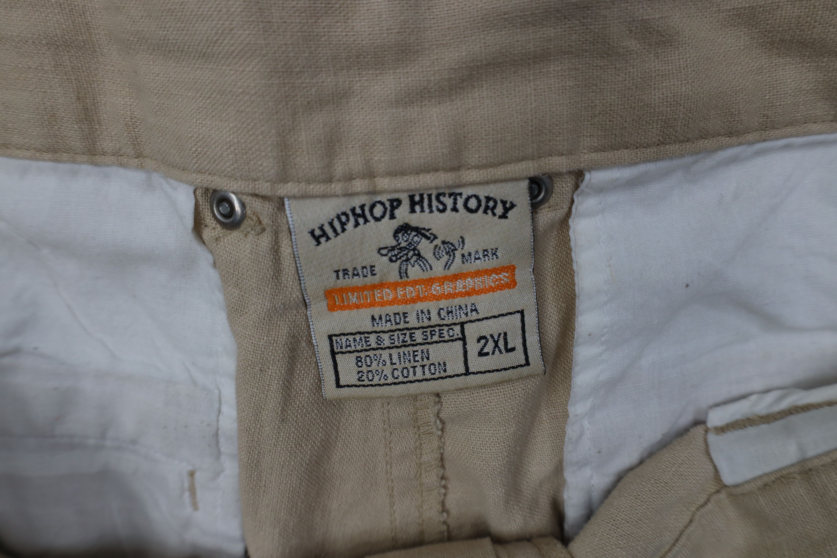 Vintage Vintage 90s Y2K Streetwear Blend Baggy Cargo Shorts Beige Size US 38 / EU 54 - 9 Thumbnail