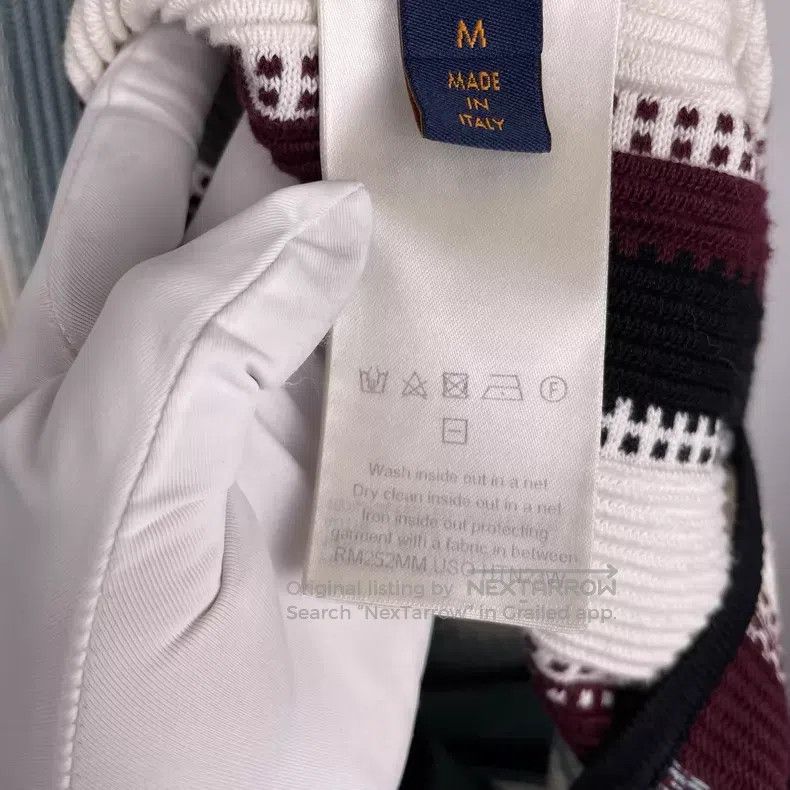 Louis Vuitton Louis Vuitton 25ss white and blue striped knitted short-sl Size US M / EU 48-50 / 2 - 5 Thumbnail