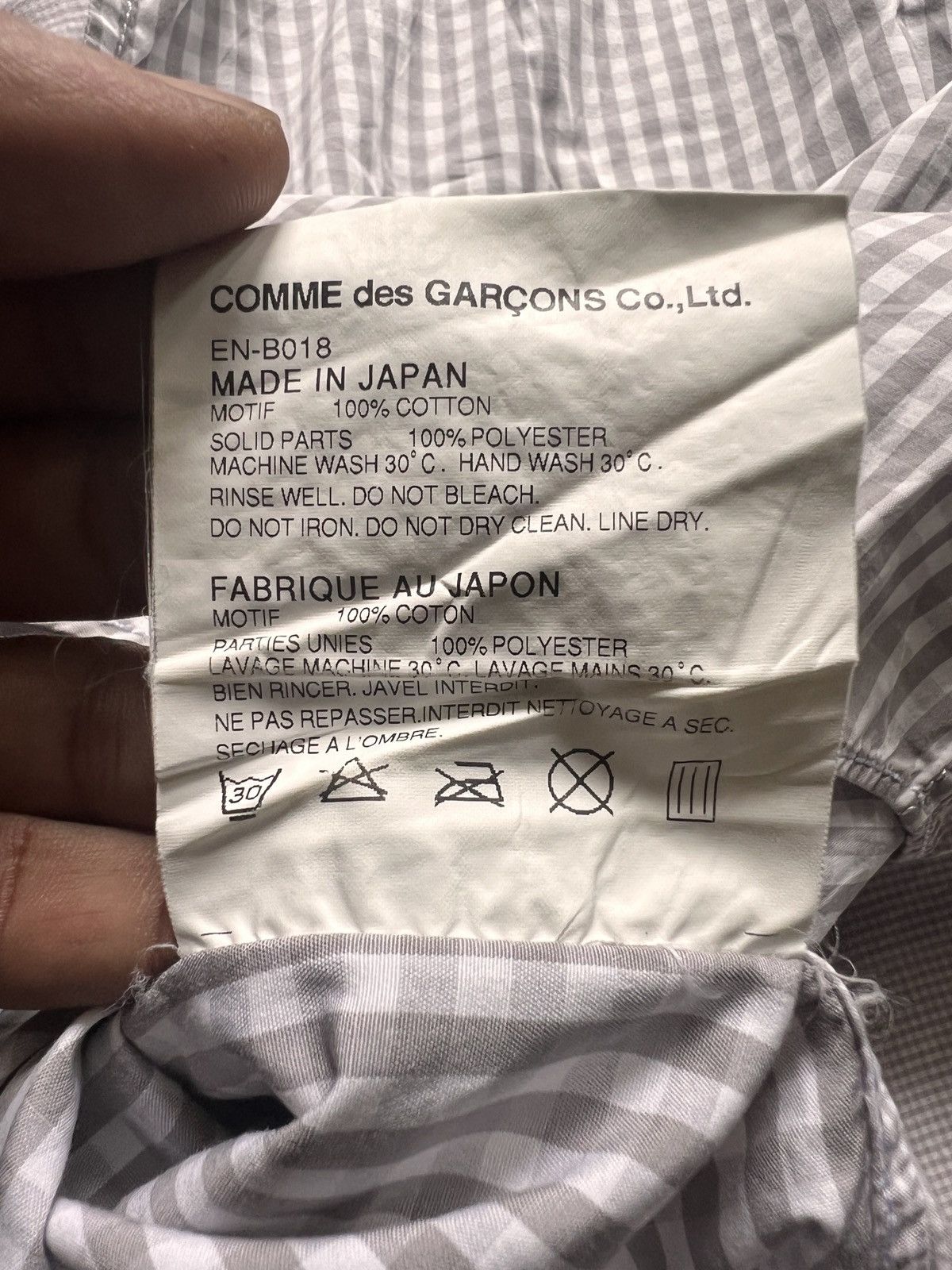 Comme des Garcons × Fumito Ganryu × Ganryu Comme des Garcons Ganryu Made in Japan Shirt Size US L / EU 52-54 / 3 - 13 Thumbnail