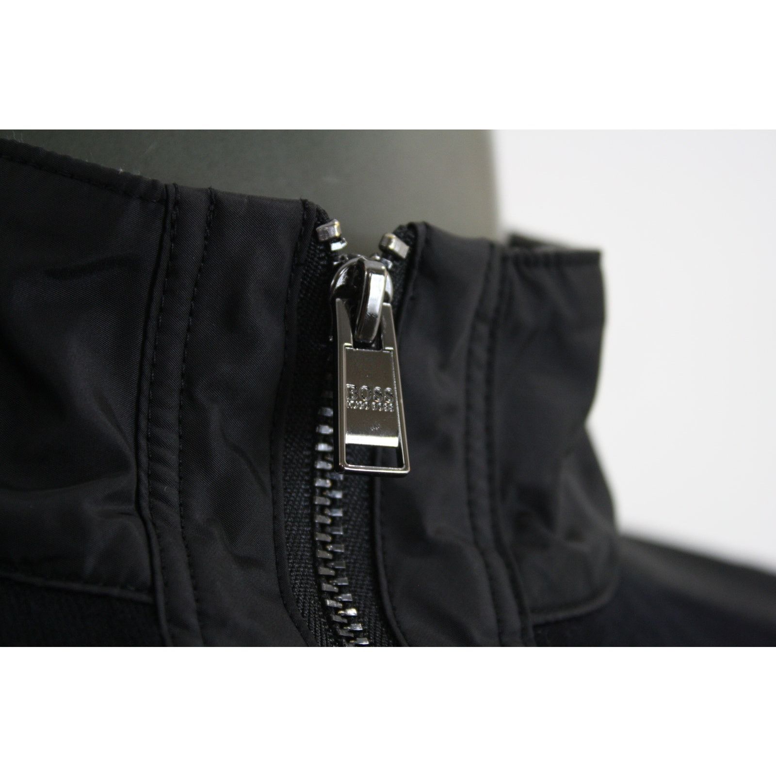 Hugo Boss BOSS Hugo Boss Quarter Zip Sweater Black Mock Neck Pullover Size US M / EU 48-50 / 2 - 3 Thumbnail