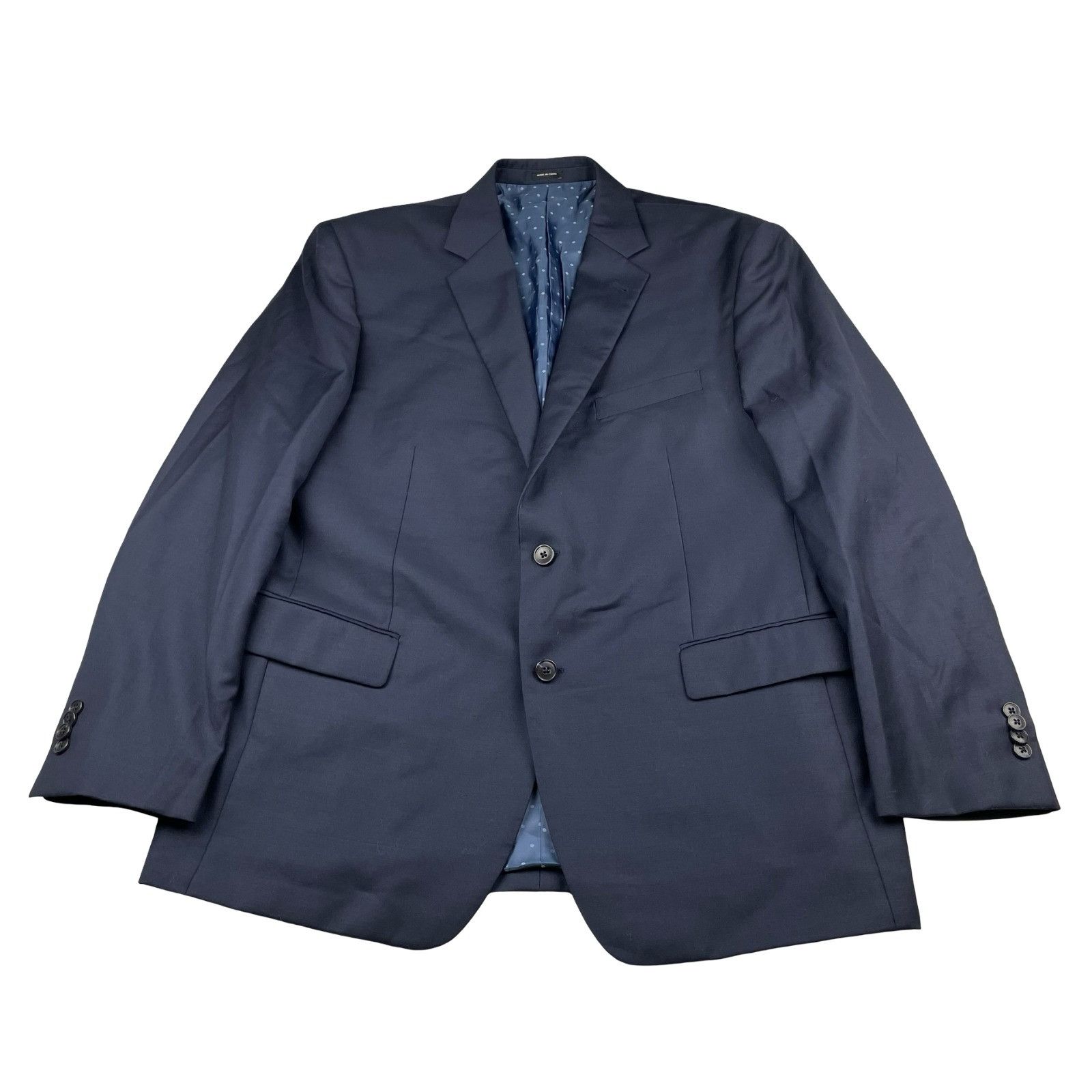 Joseph Abboud Joseph Abboud Men’s 100% Wool 2-Button Blazer Navy Blue • 46 Size 46R - 2 Thumbnail