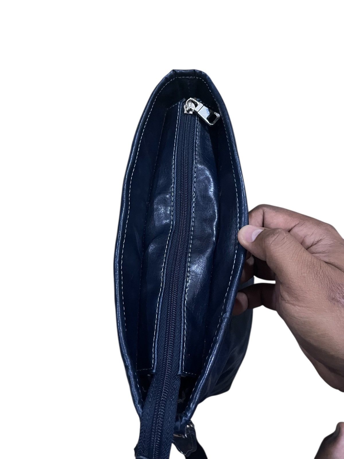 Issey Miyake SACS for TETE HOMME by ISSEY MIYAKE LEATHER CROSS BODY BAG Size ONE SIZE - 9 Thumbnail