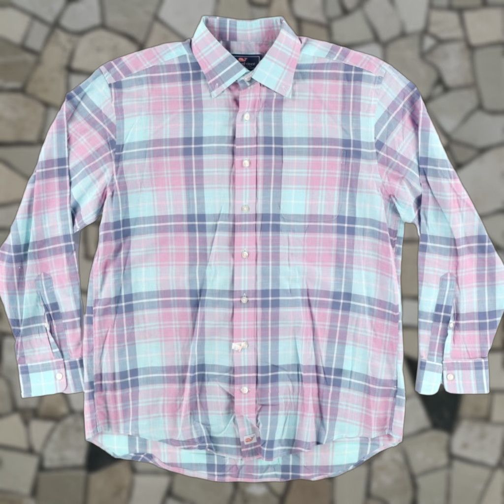Vineyard Vines Vineyard Vines Murray Poplin Plaid Button Down Shirt Men's L Size US L / EU 52-54 / 3 - 1 Thumbnail