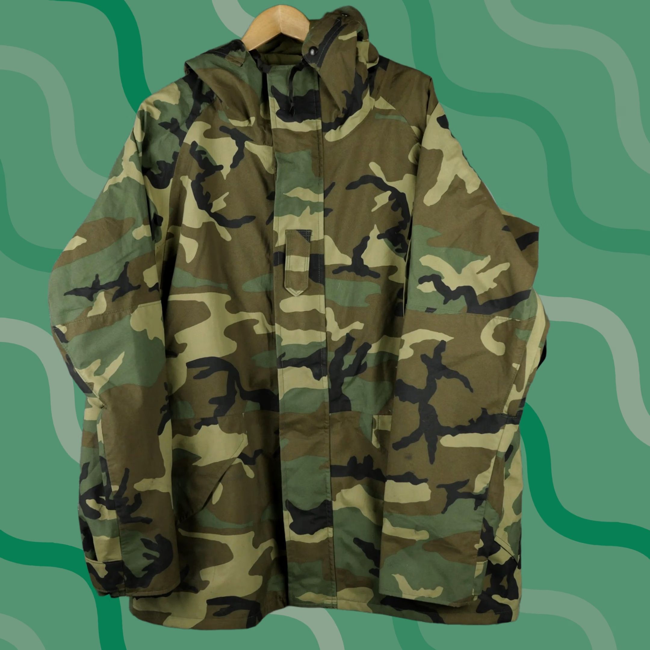Vintage VINTAGE Tennessee Apparel Corp Jacket Mens LT Camouflage Parka Winter Military ECWCS Cold Weather Size US L / EU 52-54 / 3 - 1 Thumbnail