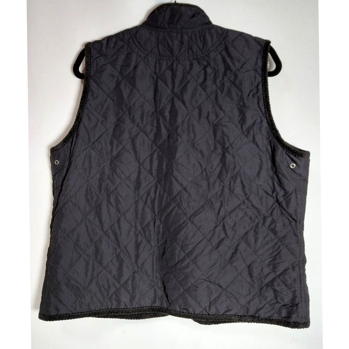 Ralph Lauren Ralph Lauren Jeans Co. Quilted Vest Black Solid Sleeveless Men's XL Zip Pockets Lined Lightweight Casual Travel | Mens Size 40" / US 18 - 2 Thumbnail