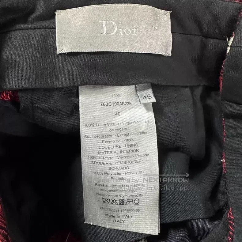 Dior Dior Homme 17fw velvet red eroded psychedelic lyslay of th Size 46R - 6 Thumbnail