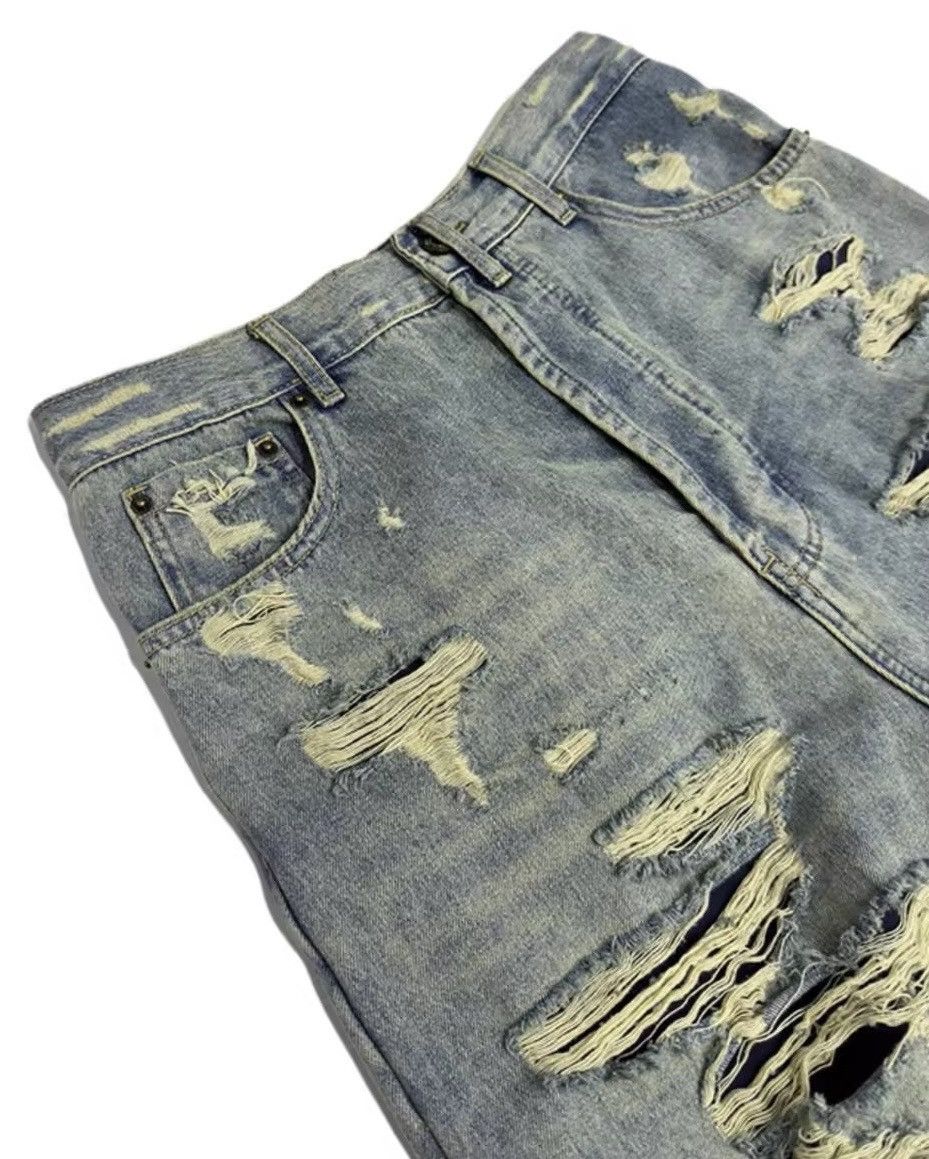 Japanese Brand × Jean Double-layer Ripped Baggy Jeans Size US 30 / EU 46 - 3 Thumbnail