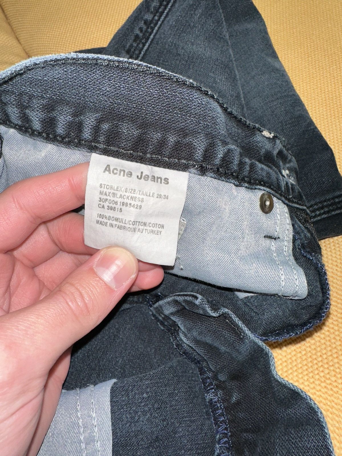 Acne Studios Acne Studios Leg Logo Jeans Size US 29 - 4 Thumbnail