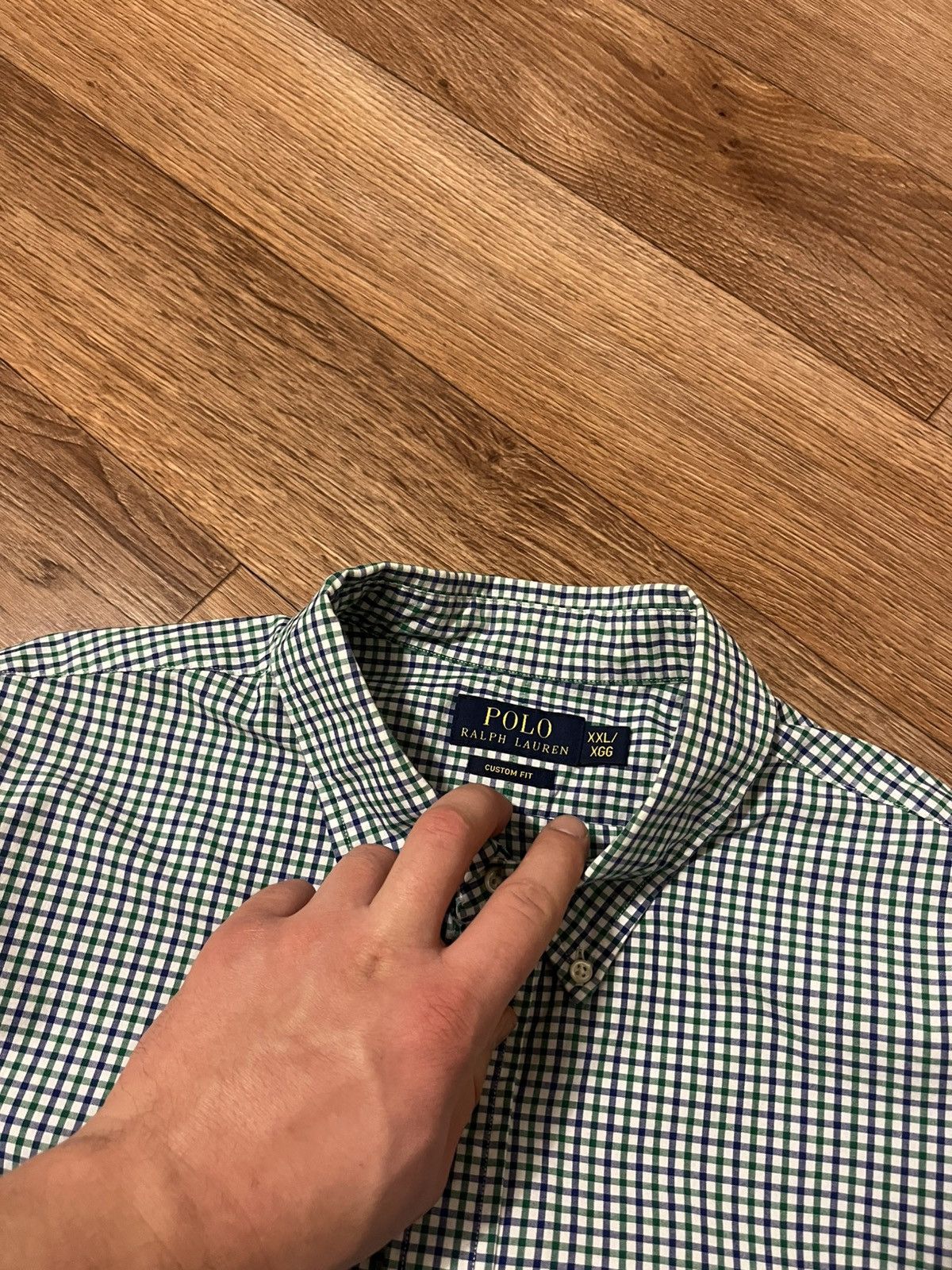 Polo Ralph Lauren Vintage Polo Ralph Lauren Checked Pattern Long Sleeve Shirt Size US XXL / EU 58 / 5 - 3 Thumbnail