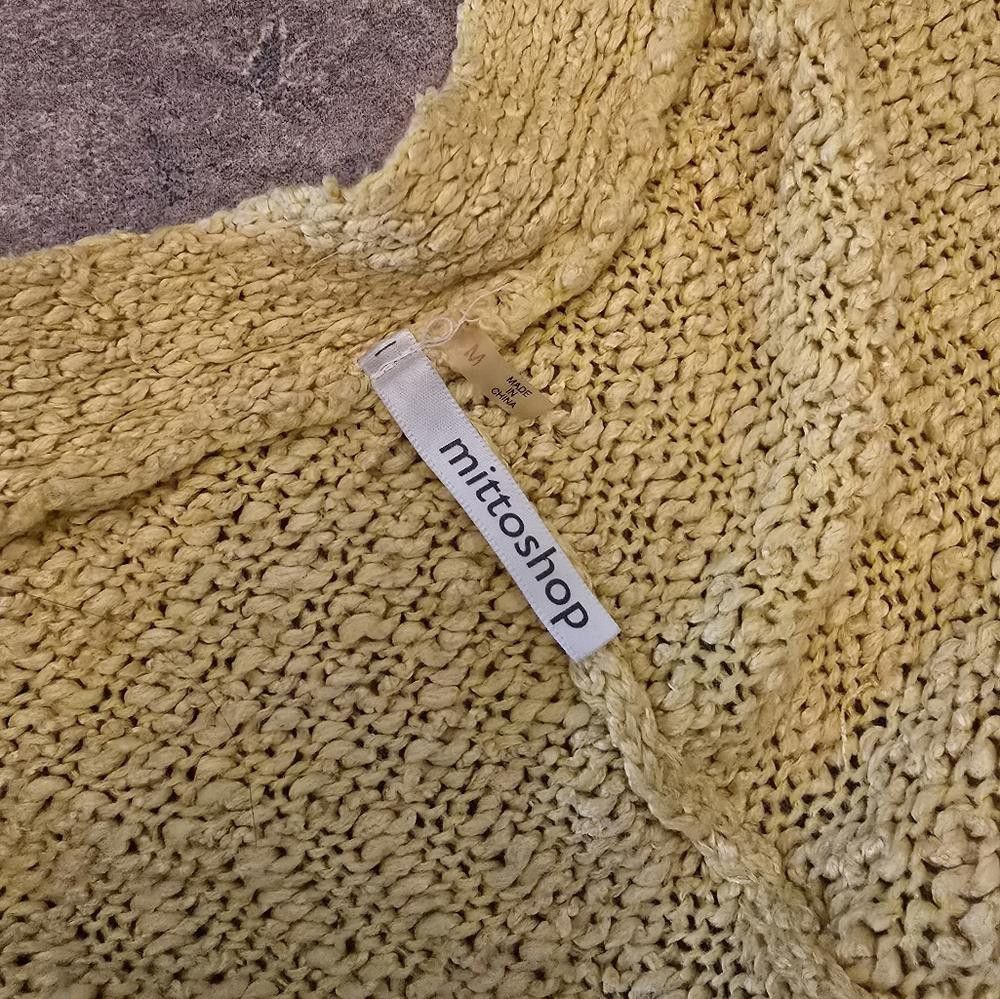 Designer Mustard Mittoshop Oversized Cardigan Long Sleeve Size M / US 6-8 / IT 42-44 - 3 Thumbnail