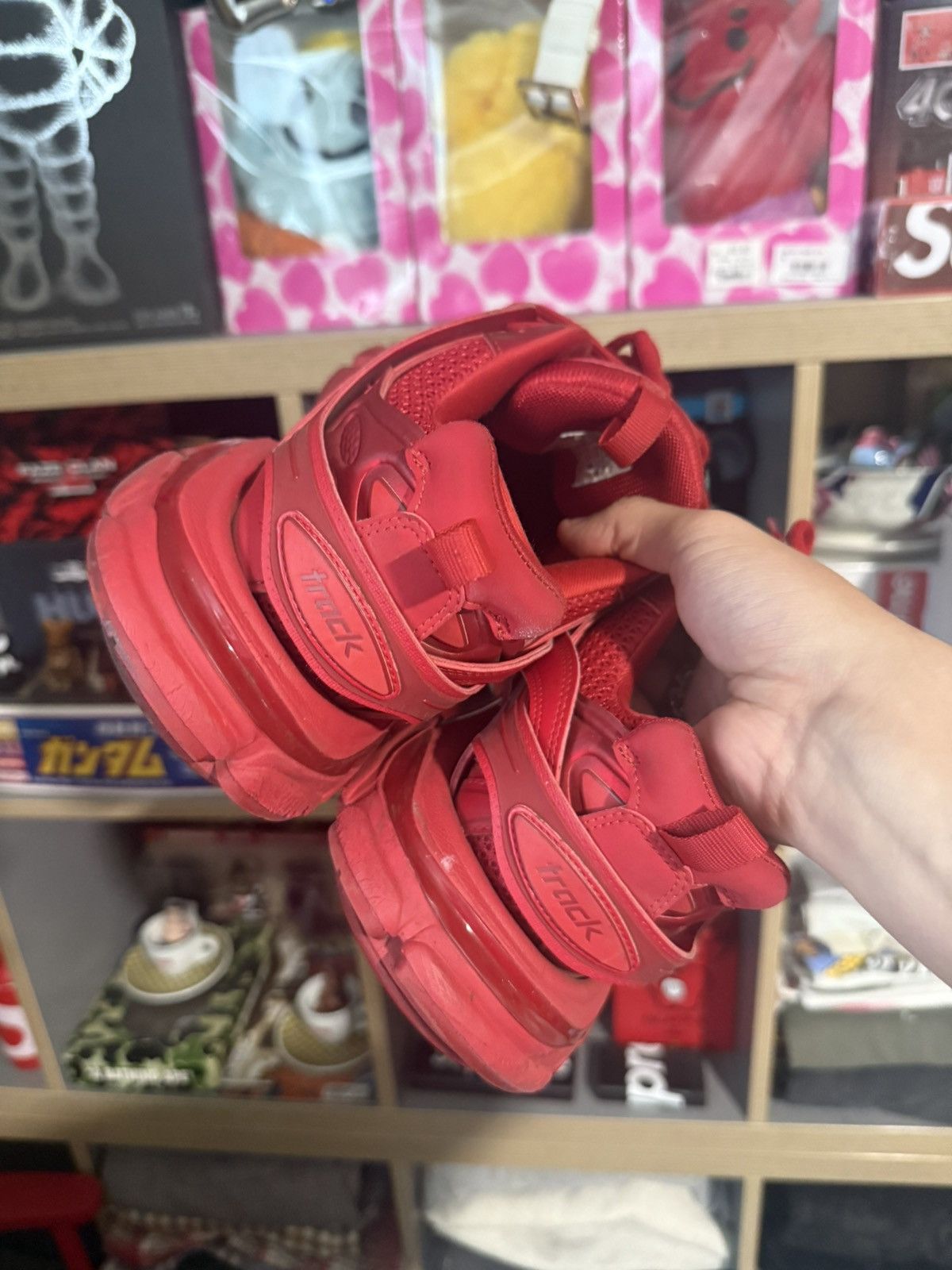 Balenciaga Balenciaga Red Track Sneakers Size US 9 / EU 42 - 3 Thumbnail