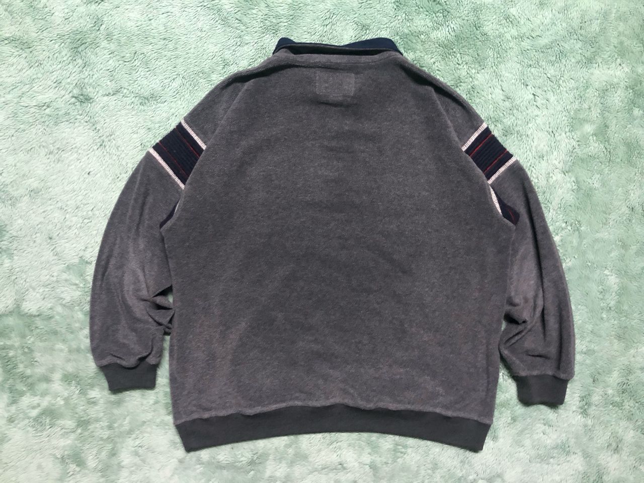Other VINTAGE WALKING SILVY HALF ZIPPER CENTER FLEECE JACKET Size US L / EU 52-54 / 3 - 2 Thumbnail