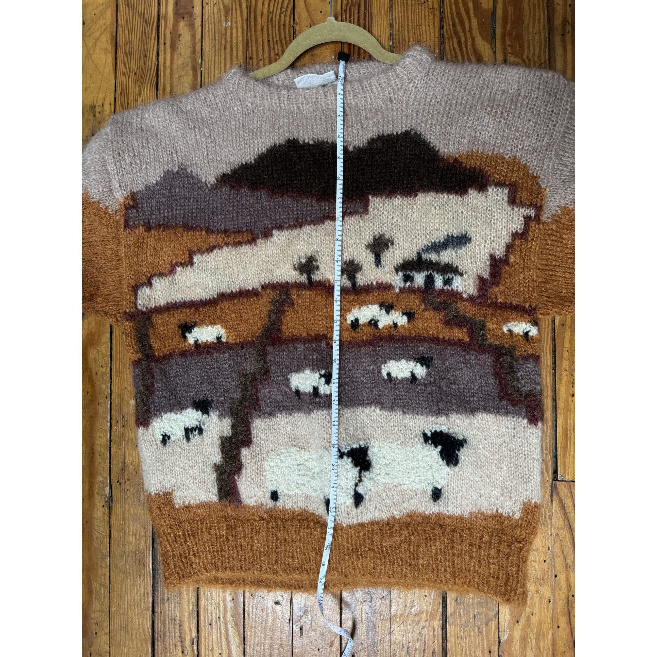 Vintage Vtg SELINA KNITWEAR Mohair Pastoral Farm Handmade Sweater En Size M / US 6-8 / IT 42-44 - 4 Thumbnail
