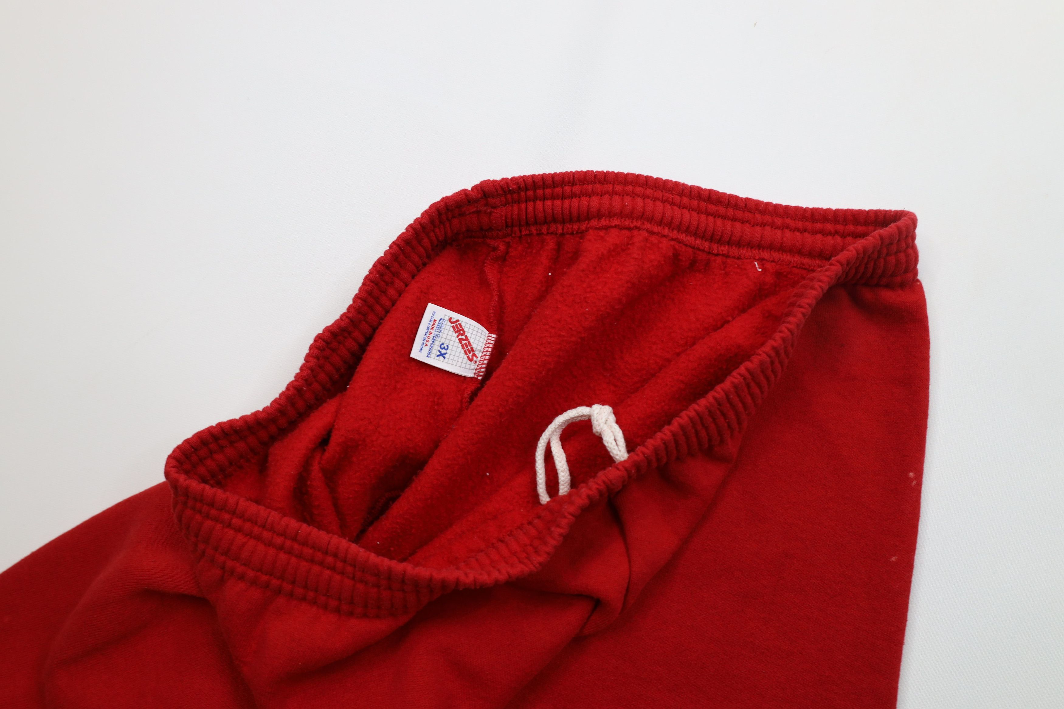 Vintage Vintage 90s Streetwear Blank Sweatpants Joggers Red USA Size US 42 / EU 58 - 8 Thumbnail