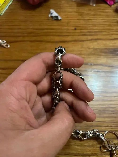 VIBE Retro Skull Metal Waist Key Chain Size ONE SIZE - 3 Thumbnail