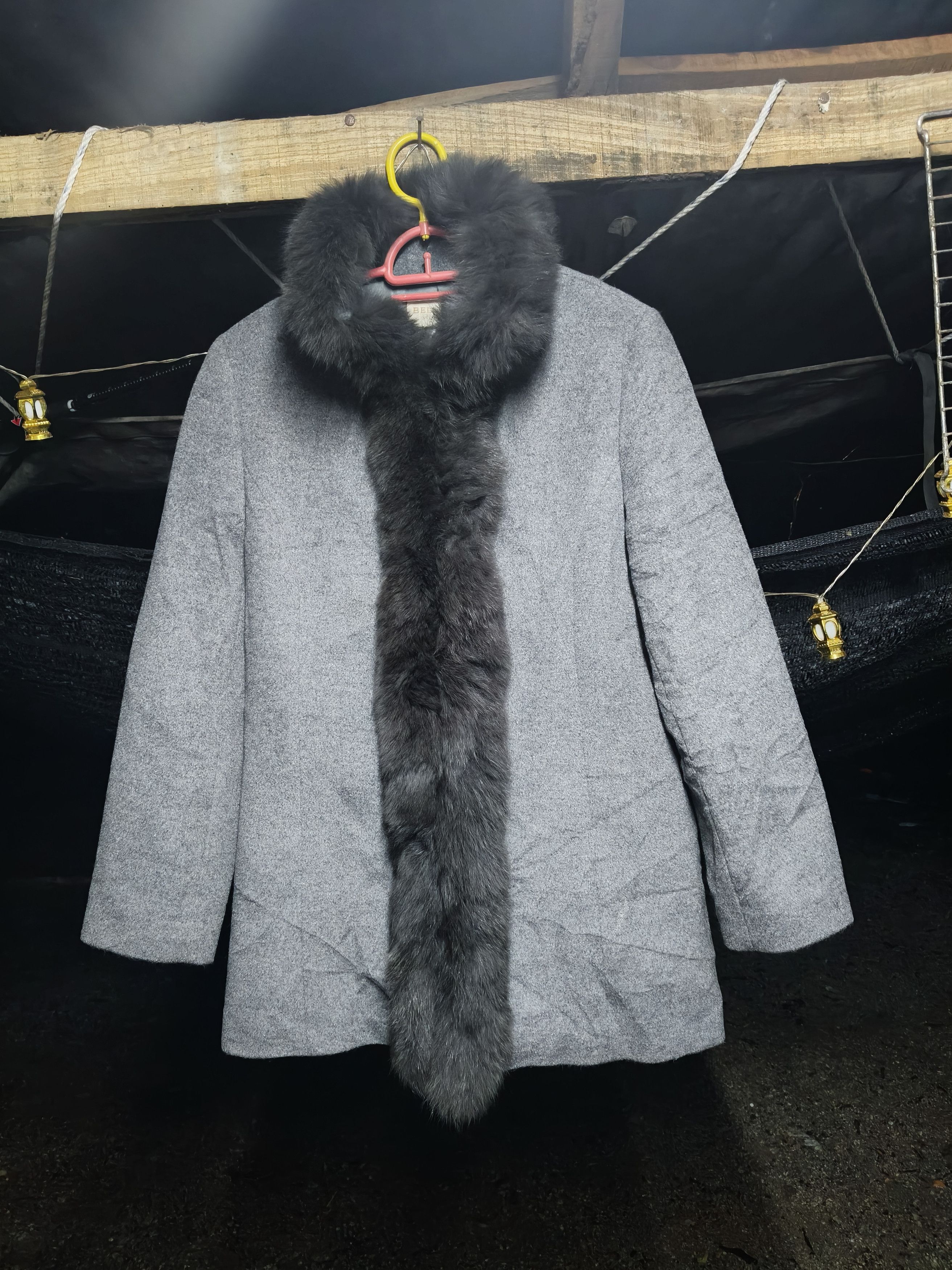 Japanese Brand Bellucci faux fur wool Coat Size M / US 6-8 / IT 42-44 - 1 Thumbnail