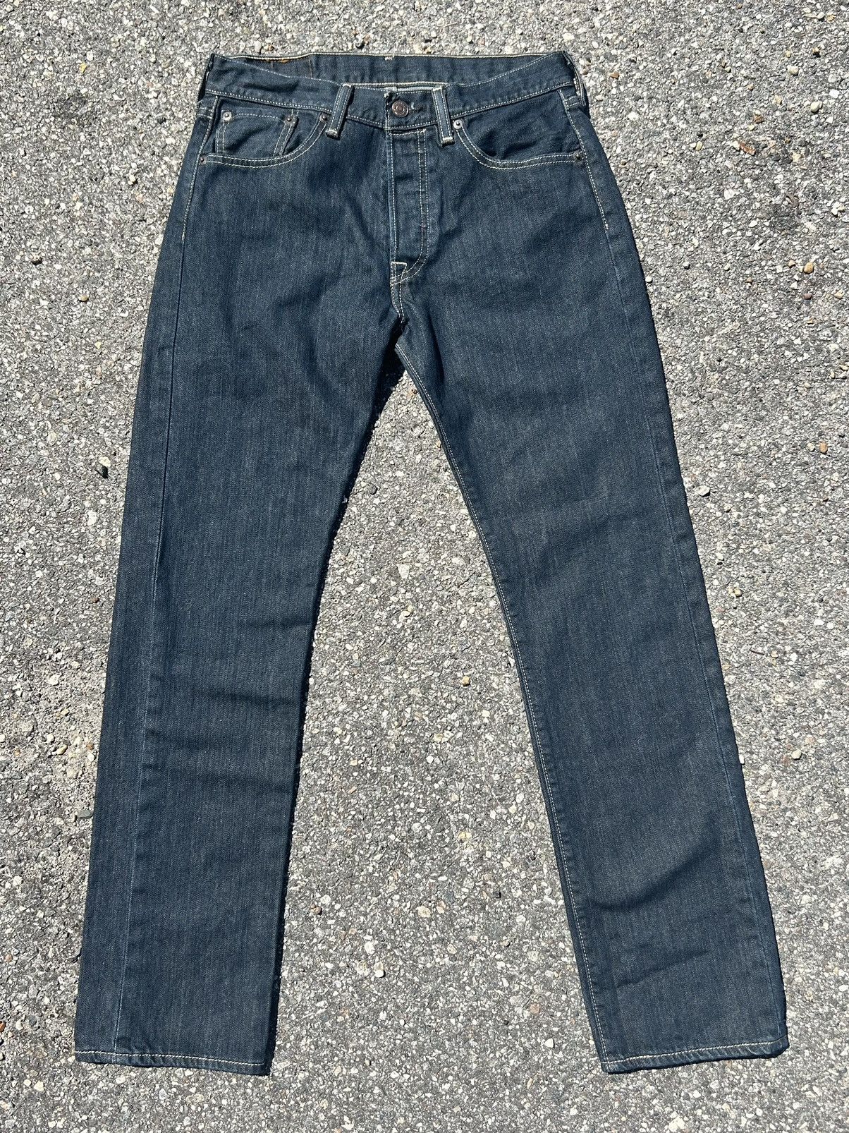 Levi's Levi’s Distressed Dark Blue 501’s Size US 29 - 4 Thumbnail