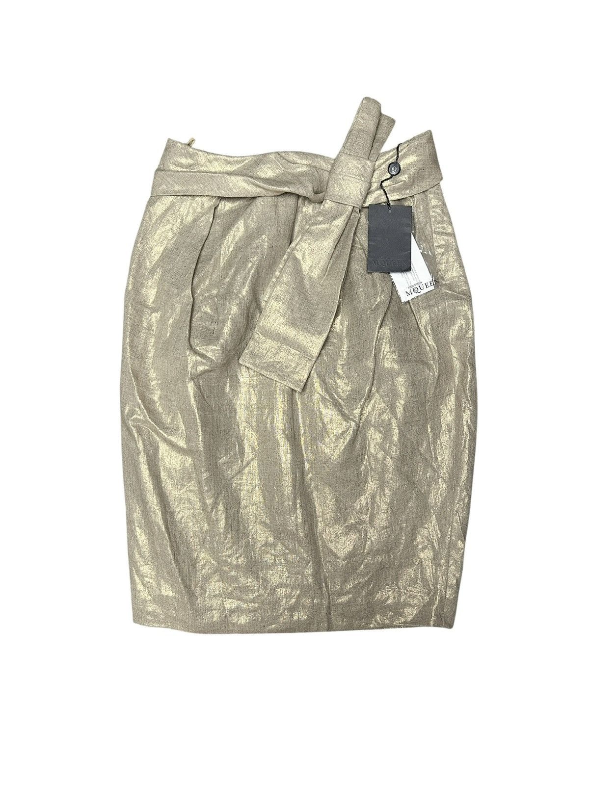 S/S 06 Gold Linen Skirt