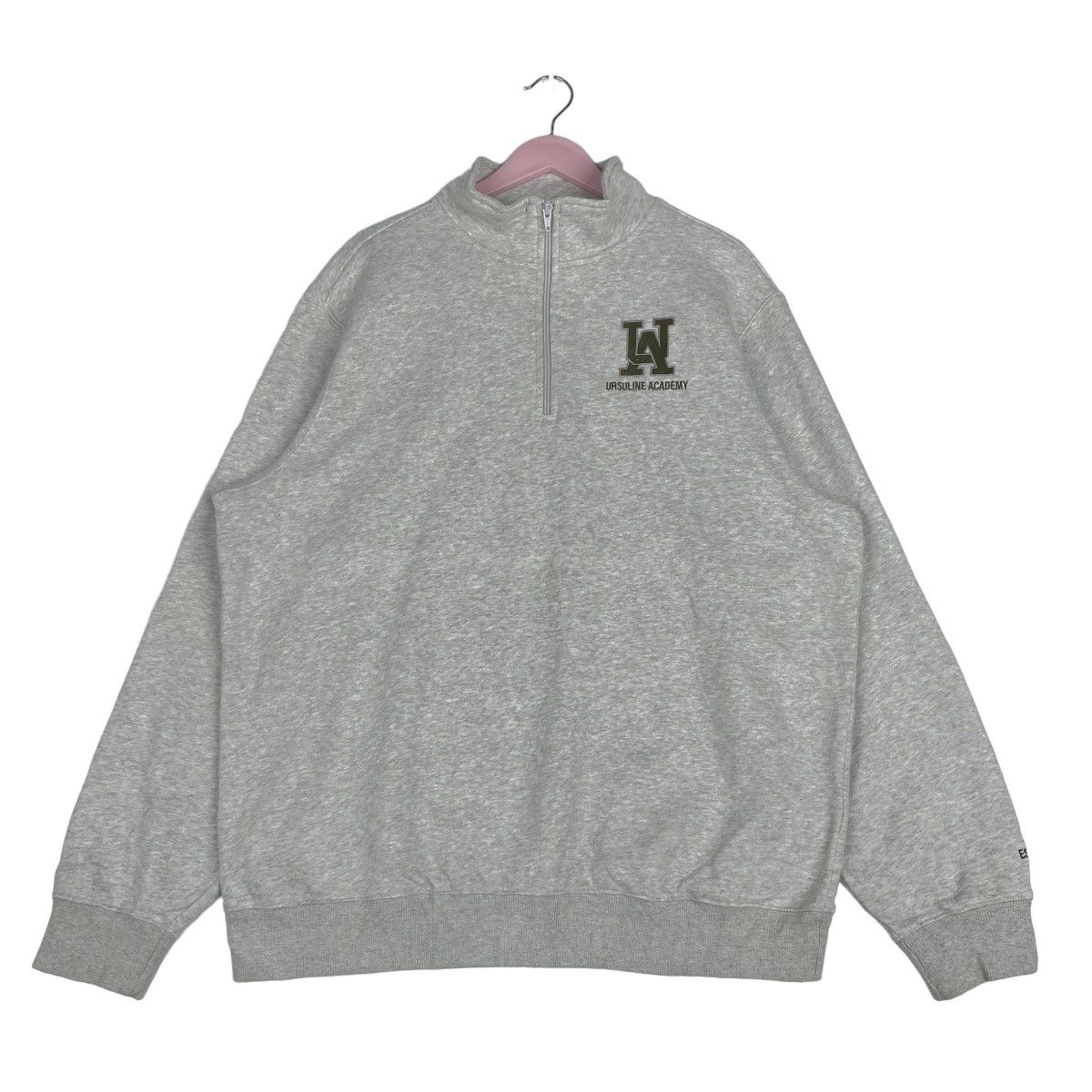 Designer × Vintage Ursuline Academy Half Zip Sweatshirt Pullover Jumper Size US XL / EU 56 / 4 - 1 Thumbnail