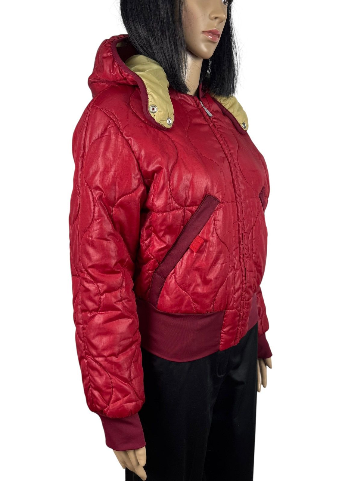 Diesel Diesel 00s Vintage Quilted Zip Jacket Army Hooded size S Size S / US 4 / IT 40 - 3 Thumbnail