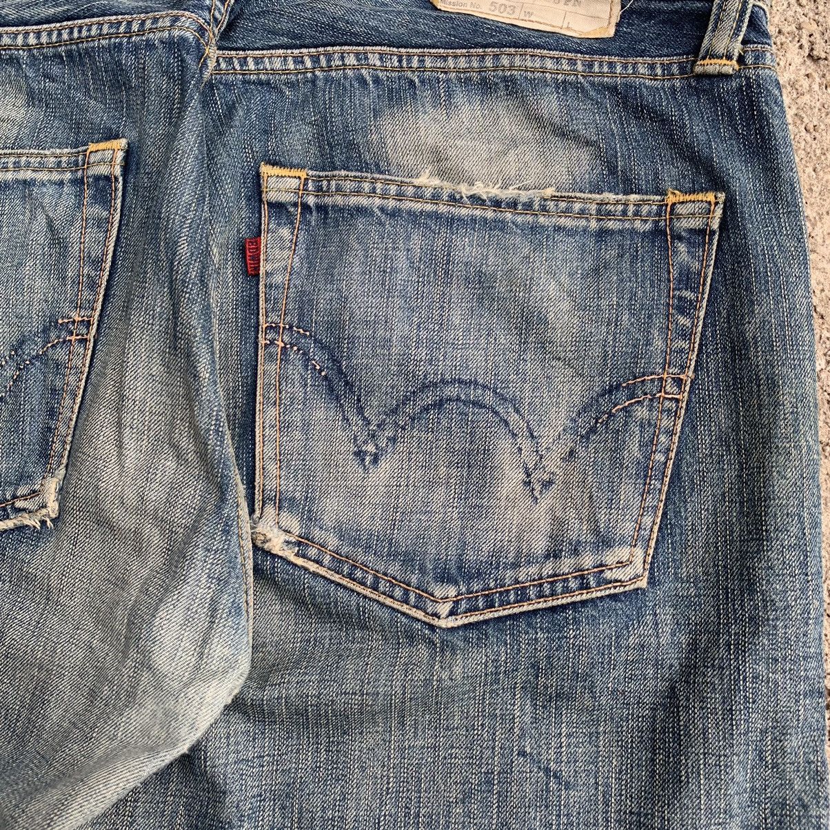 Edwin Vintage Two Tone Faded Edwin 503 Denime Jeans W35 Size US 35 - 12 Thumbnail
